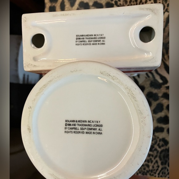 Vintage Campbell's Soup Cups, Napkin Holder and Spoon Holder - Picture 7 of 10